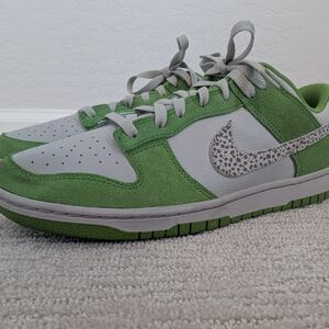Nike Green and Gray Athletic Shoes
